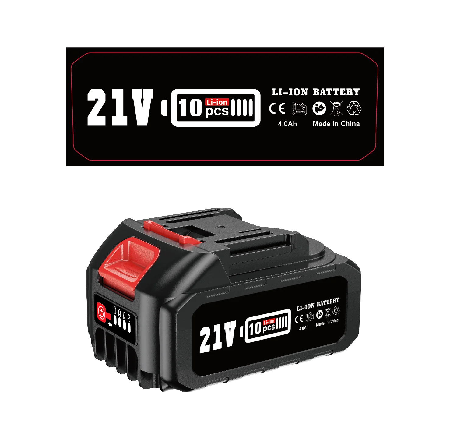 

4.0Ah Replacement Lithium Battery Compatible For Makita Drill Chainsaw Power Tool Rechargerable Lithium-ion Battery