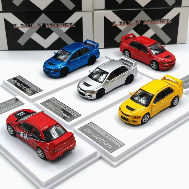 

LMLF масштаб 1:64 Mitsubishi Lancer EVO поколения 9, имитация сплава, игрушечная модель автомобиля, статическое украшение, коллекционный подарок
