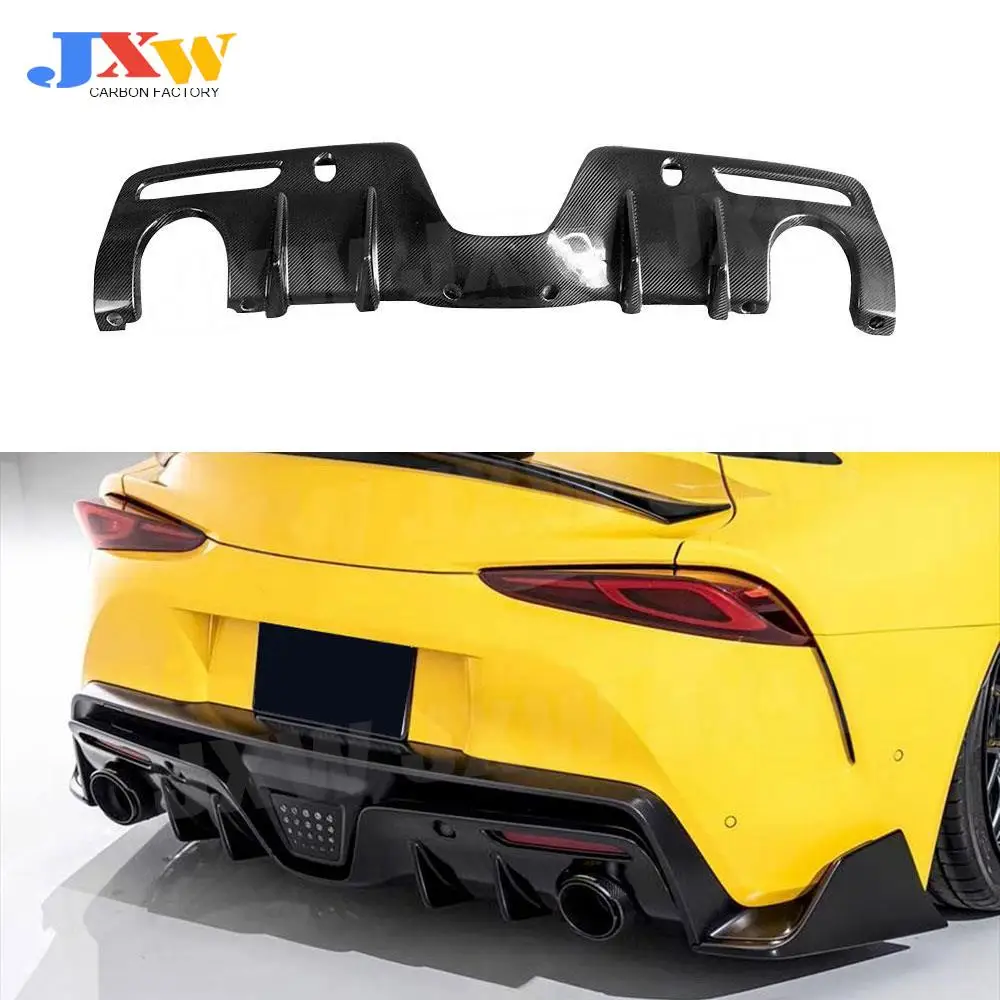 

Rear Diffuser Bumper Lip For Toyota Supra 2019 - 2020 Carbon Fiber Rear Bumper Lip Diffuser Splitters Spoiler