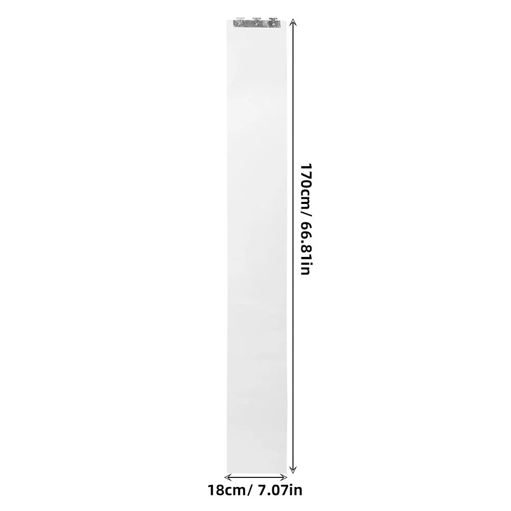 Clear Plastic Strip Door Curtain 1.7m Transparent Thermal Insulation Dust Partition Wind Protection for Supermarket Freezer