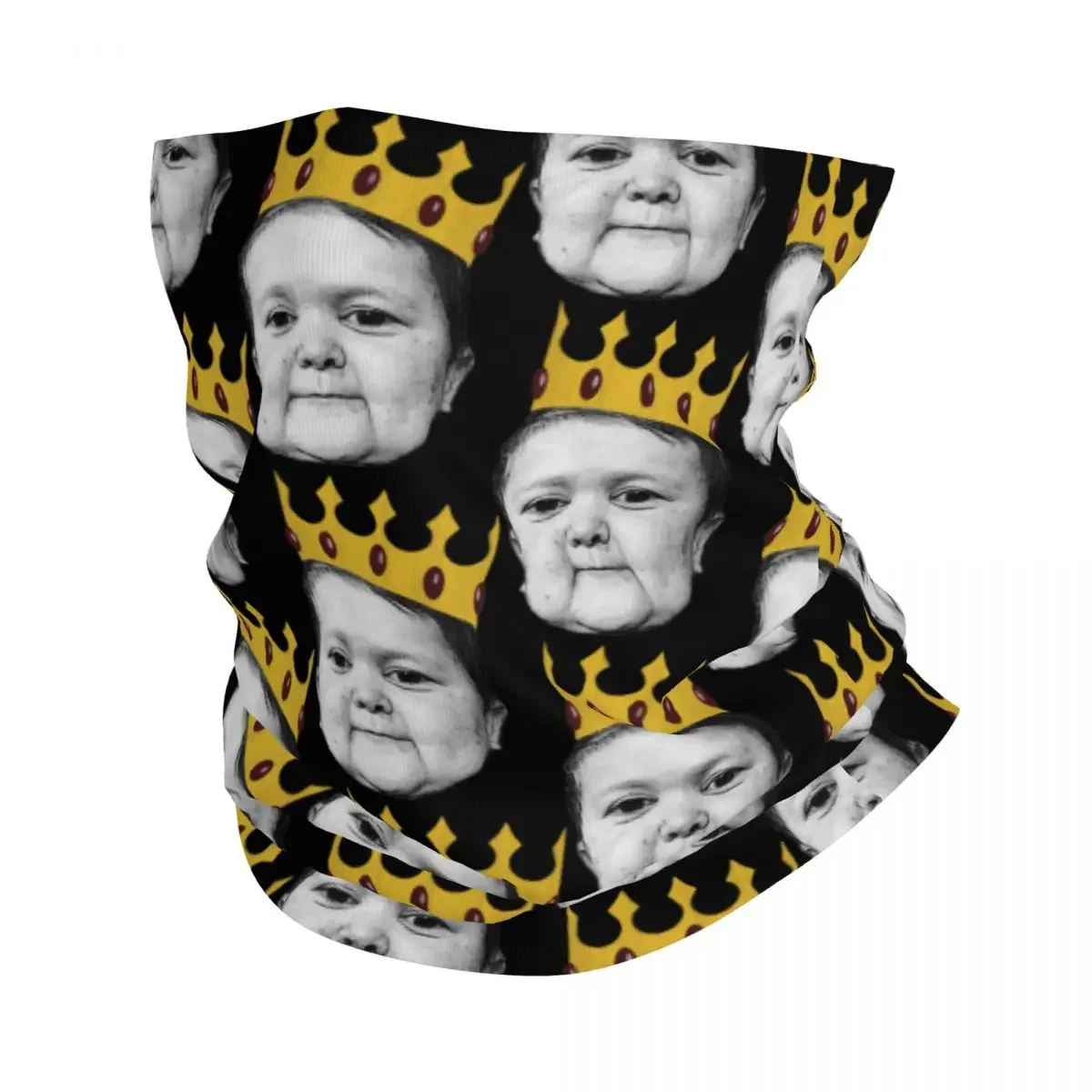 Hasbulla Magomedov Crown Meme Bandana Neck Gaiter UV Protection Face Scarf Cover Hasbulla Fighting Meme Headwear Tube Balaclava