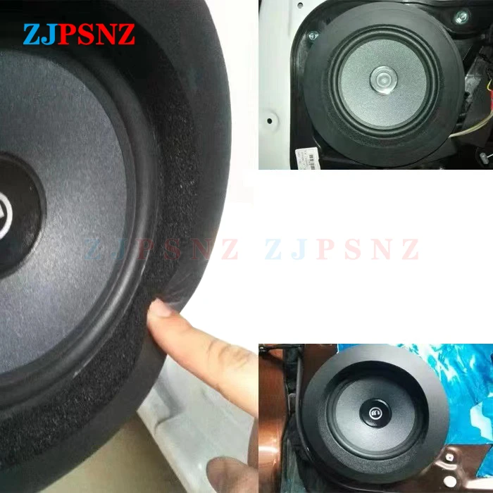 4/5/6,5 Zoll Auto Lautsprecher Ring Bass Tür Trim Schalldämmung Baumwolle Audio Lautsprecher Sound Selbstklebende Isolierung Ring Universal – Detail 6