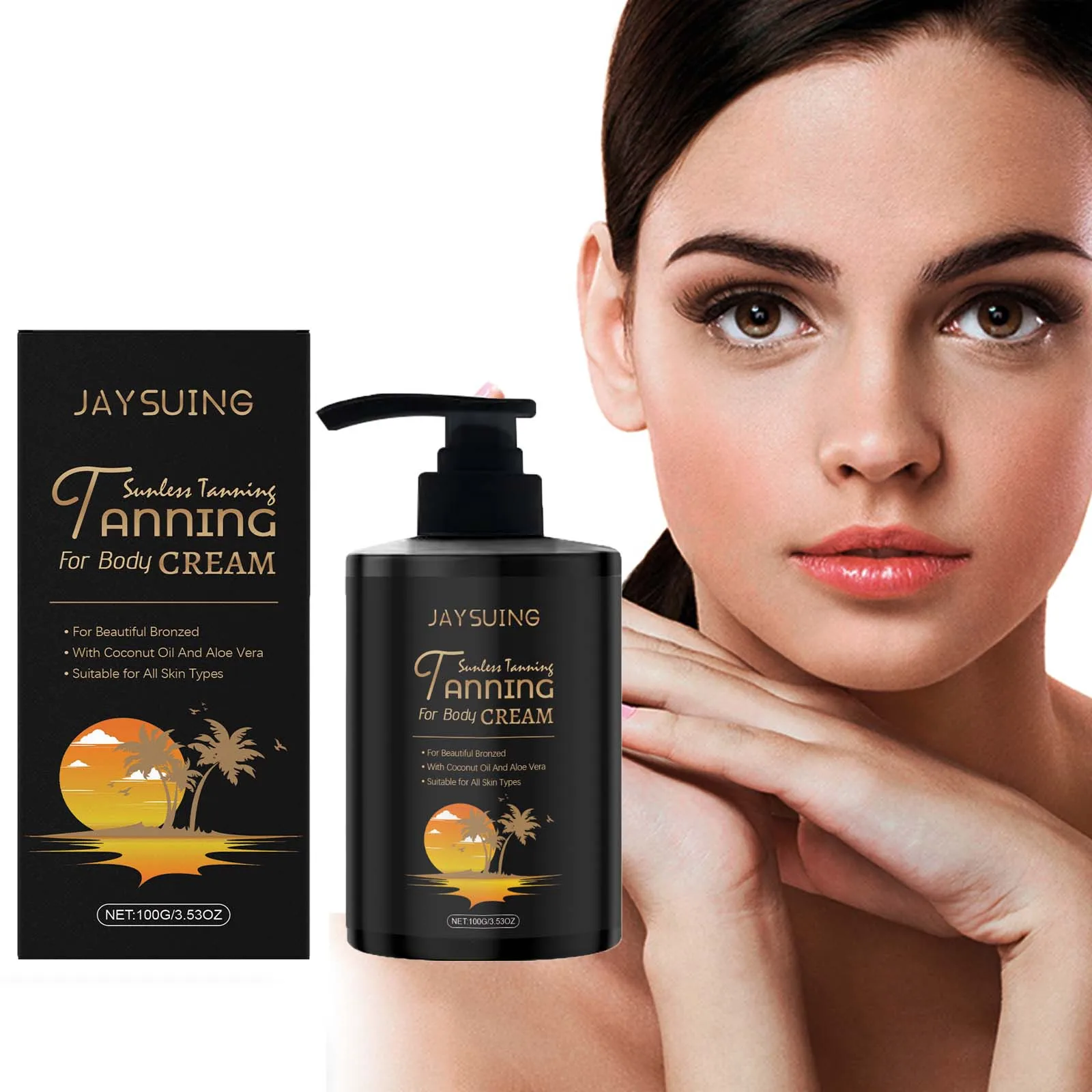 

Tanning Body Lotion Self Tanner Sunless Browning Natural Bronzing Hydration Fake Tan Summer Tan Enhancer Fast Bronzer Outdoor