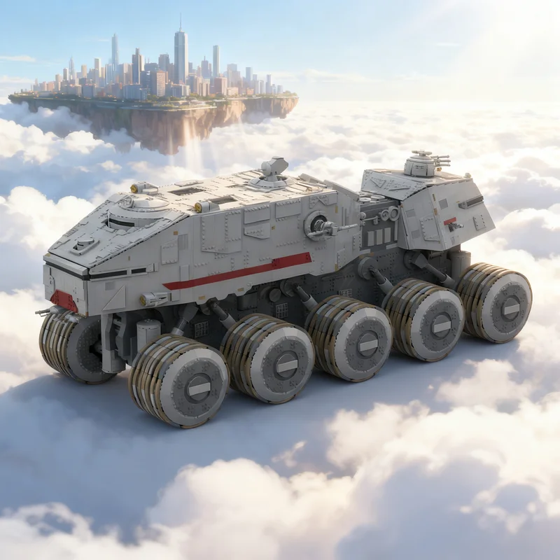 

16578 деталей MOC Republic HAVw A6 Juggernaut Turbo Tank: Модель-конструктор для сборки, креативный подарок, декор для демонстрации