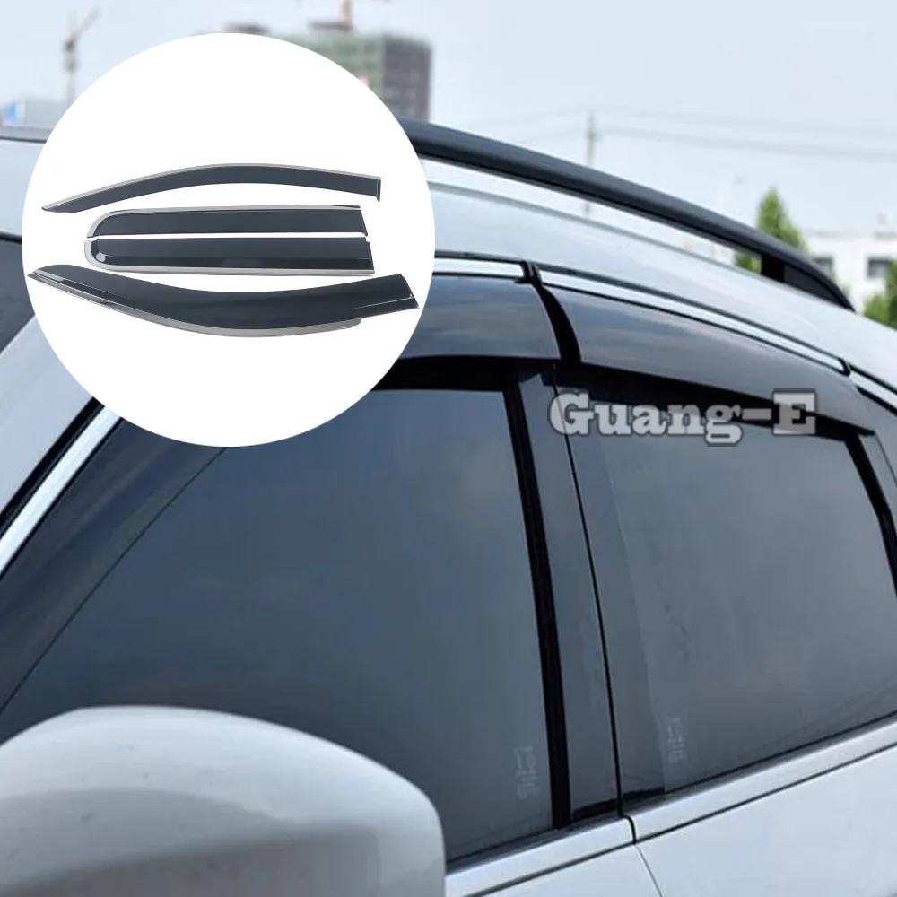 

Cover Plastic Window Glass Wind Visor Rain/Sun Guard Vent Frame Accessories For Nissan Navara NP300 ST 2017 2018 2019 2020-2022
