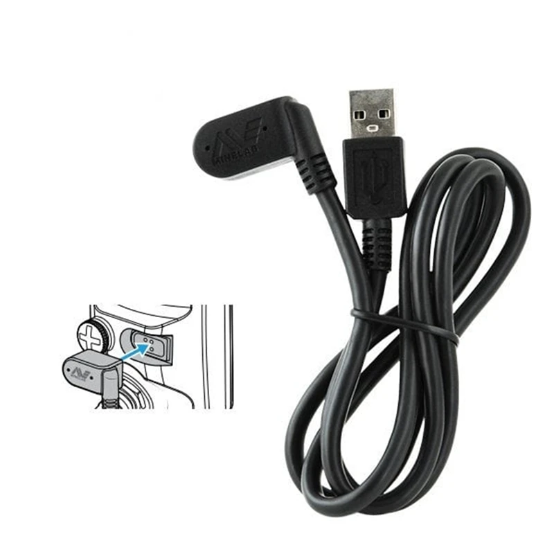 A10G-Metal Detector USB Charging Cable with Magnetic Connector for Series Metal Detectors