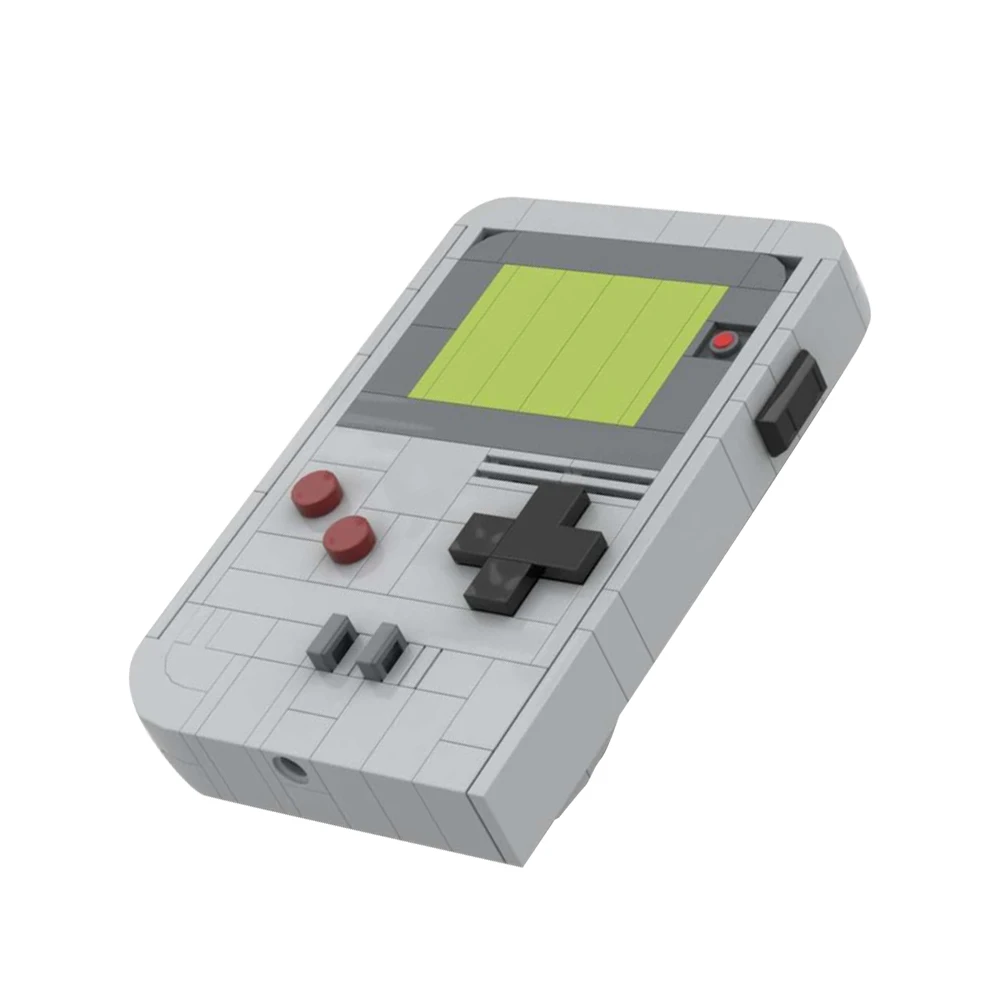 Gobricks MOC Game Boy Advance żółty SP klocki konsola do gier DIY klocki System rozrywkowy Model dla dzieci zabawka dla dorosłych prezent