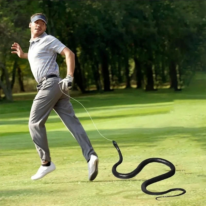Broma De Serpiente Con Clip De Cuerda De 1,23 M – Serpiente Falsa De Goma Realista Para Asustar A Amigos En Halloween Y Fiestas