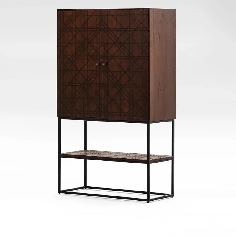 Dining room locker American living room small cabinet cupboard kitchen tea cabinet simple tea cabinet