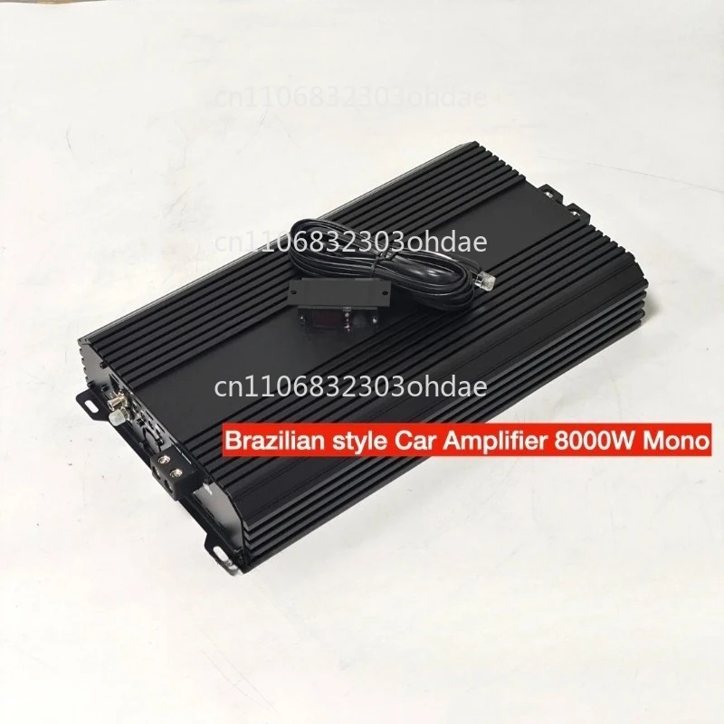 

RMS 8000 Вт 1 Ом автомобильный усилитель сабвуфера класса D полный диапазон сильный бас пик 16000 Вт моноблок автомобильный усилитель