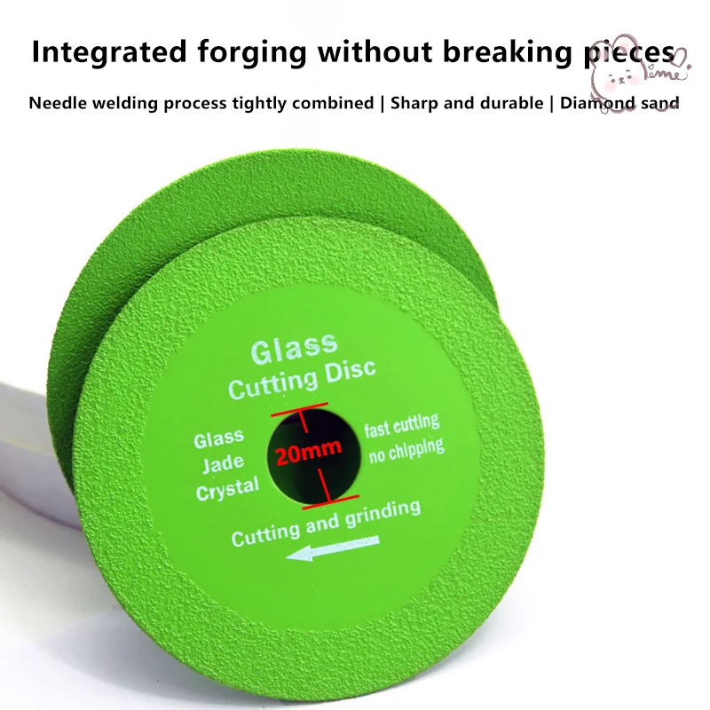 Lama da taglio per brasatura verde ultra sottile con diamante Lama da taglio per ceramica, giada, piastrelle in vetro, bottiglia di vino, molatura, lama per sega