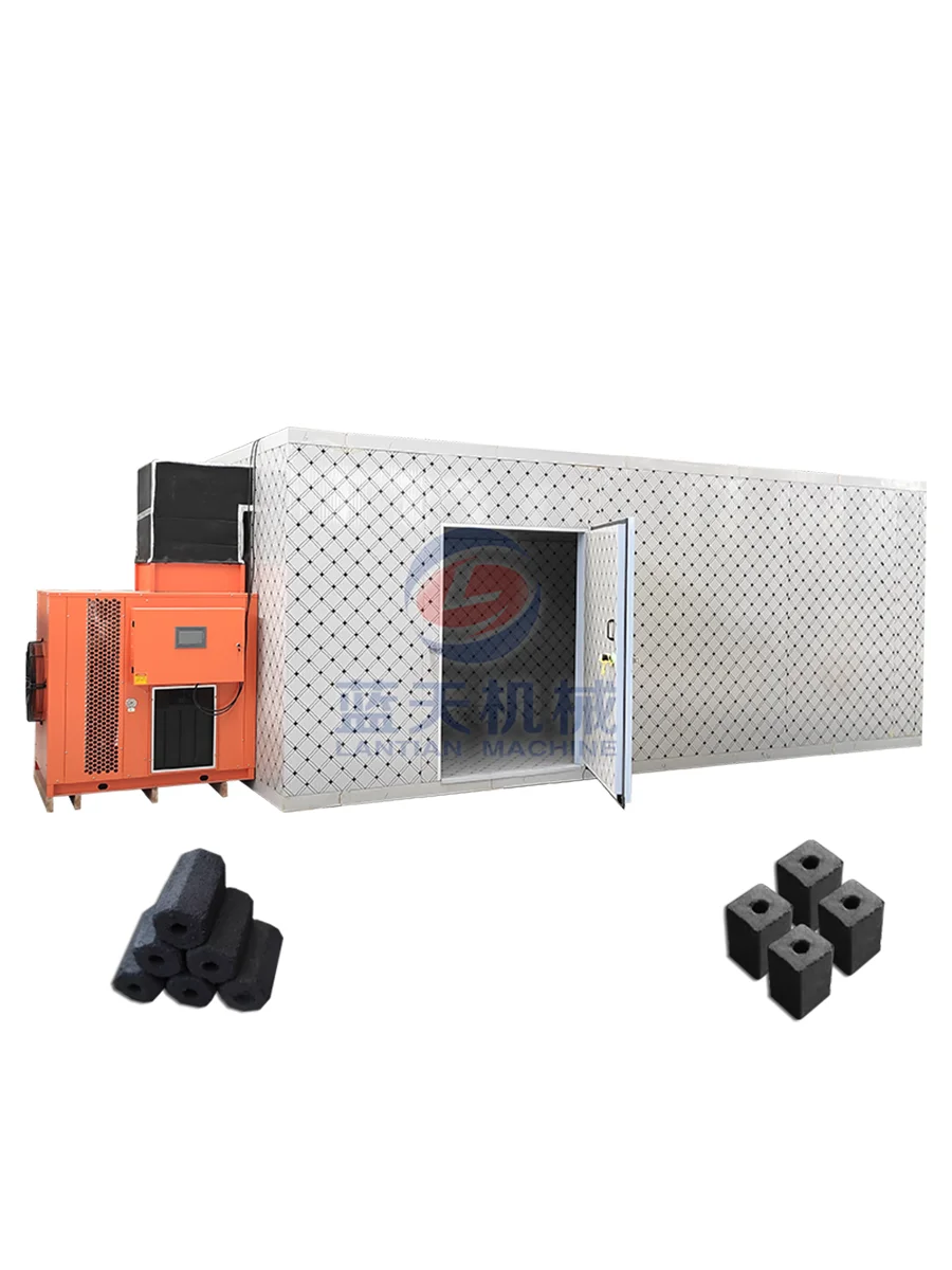 Professional Industrial Heat Pump Drying Equipment Coal Briquette Charcoal Carbon Sphere Dryer Machine