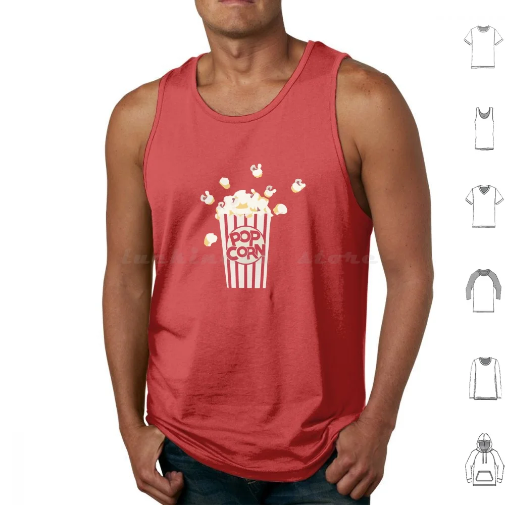 

Retro Popcorn Tank Tops Vest Sleeveless Retro Popcorn Retro Popcorn Explosion Red Circle Snack Designs111 Designs One Eleven