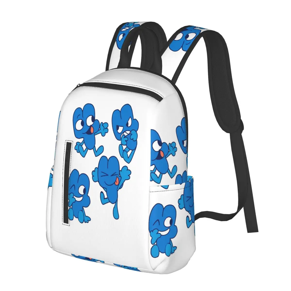 BFDI Four BFB Student Backpack School Bag Hiking Travel Daypack for Men Women Fashion Bookbag Shoulder Bags