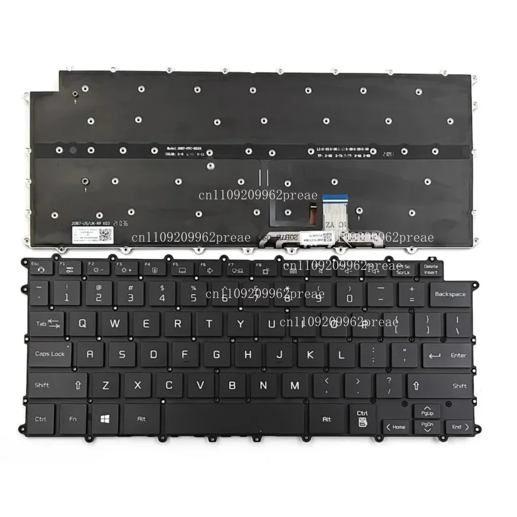 

For LG Gram 14Z90P/14Z90P-G/14Z90P-K/14T90P Series Laptop US Black Backlit Keyboard AEW74230112T