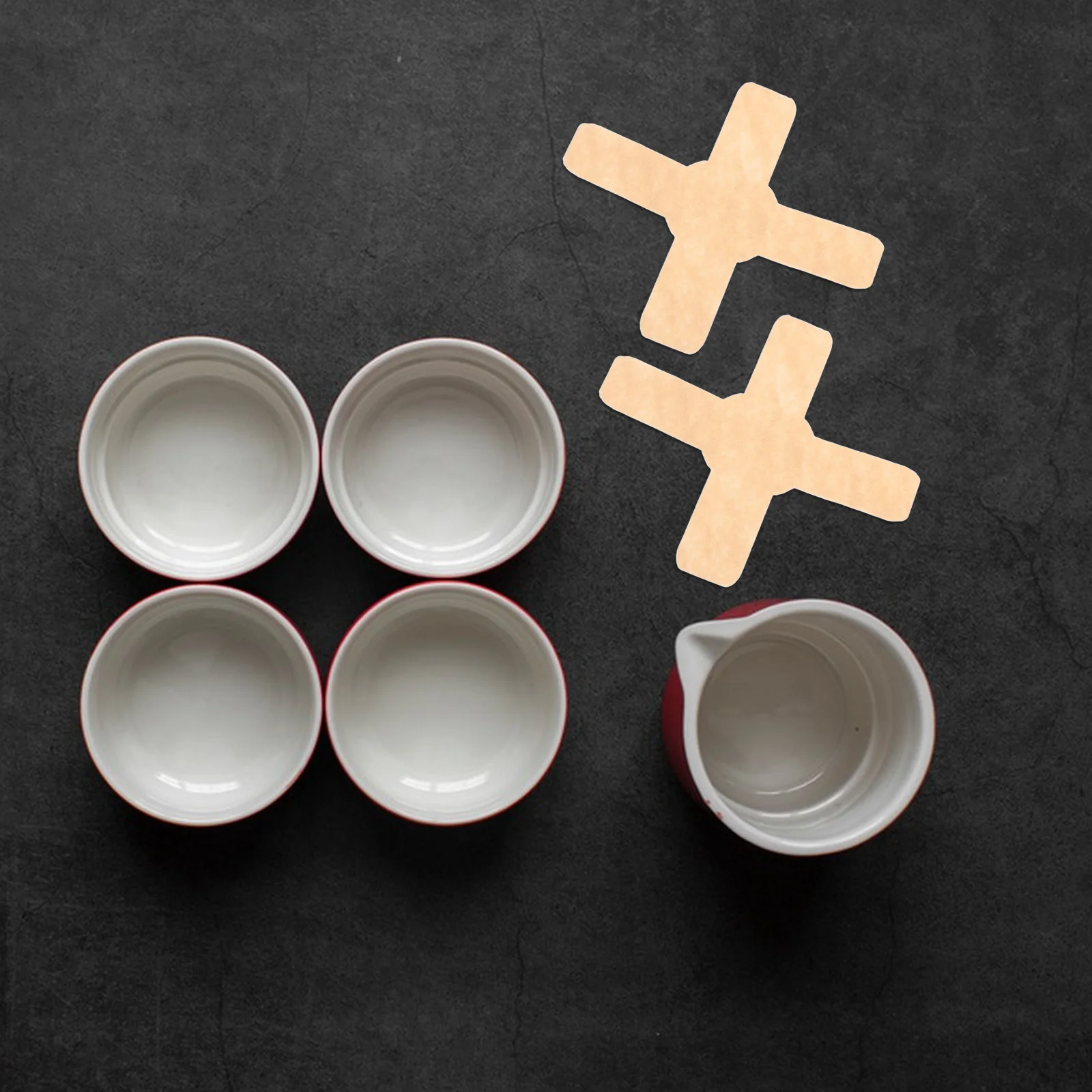 

50Pcs Cup Divider Pads Felt Protective Inserts for Ceramic Tea Coffee Glass Mugs Stackable Storage Organizer Kitchen Cabinet