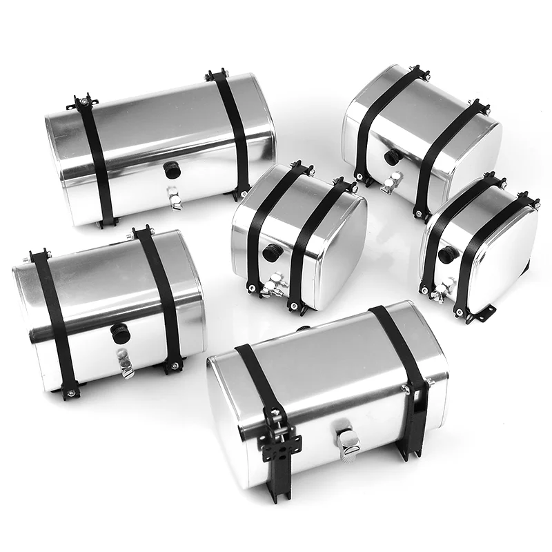 1:14th Scale Metal Simulation Hydraulic Tank Fuel Tank for Tamiya RC Truck Tipper SCANIA 770S VOLVO FH16 ACTROS BENZ MAN TGX Car