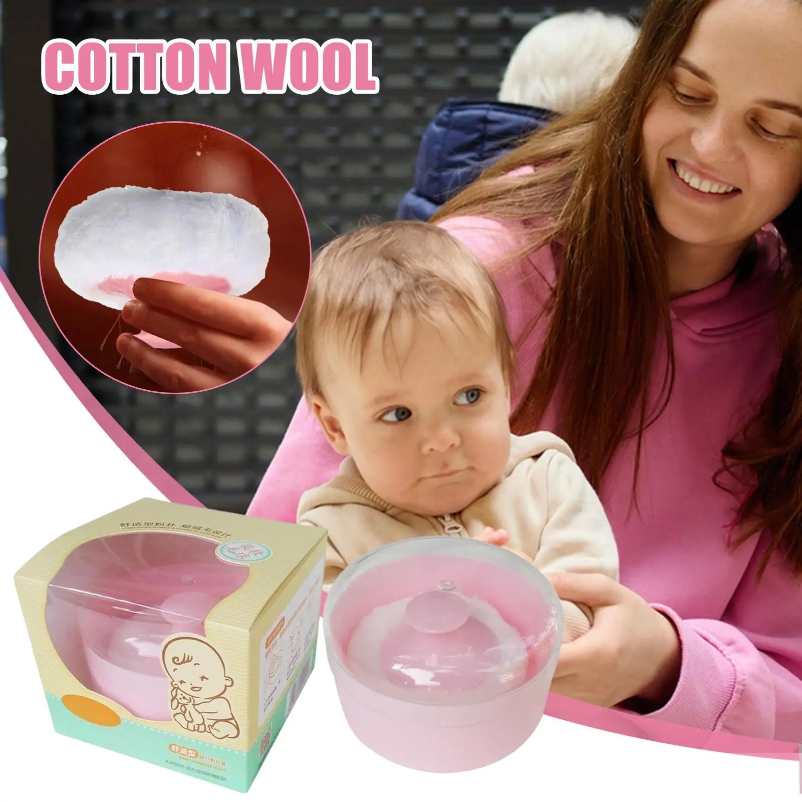 Dusting Powder Container Dry Powder Puff Box Sponge Storage Box Applicator Holder For Travel Daily Caregivers Home Face Under