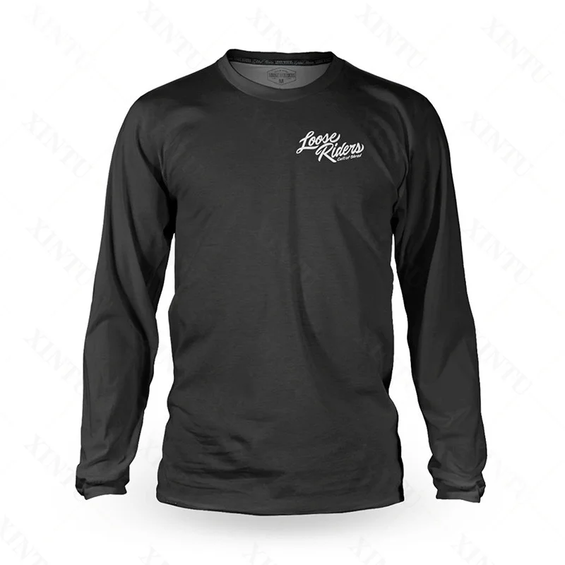 Enduro MTB Bike Maglia da motociclista allentata Camicia a maniche lunghe da discesa BMX Camiseta T-shirt da motocross Abbigliamento da mountain bike Mx