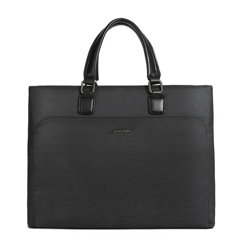 Valigetta in nylon da uomo borsa da viaggio per ufficio borsa da riunione impermeabile pacchetto documenti borsa a tracolla borsa per laptop in pelle da uomo sac