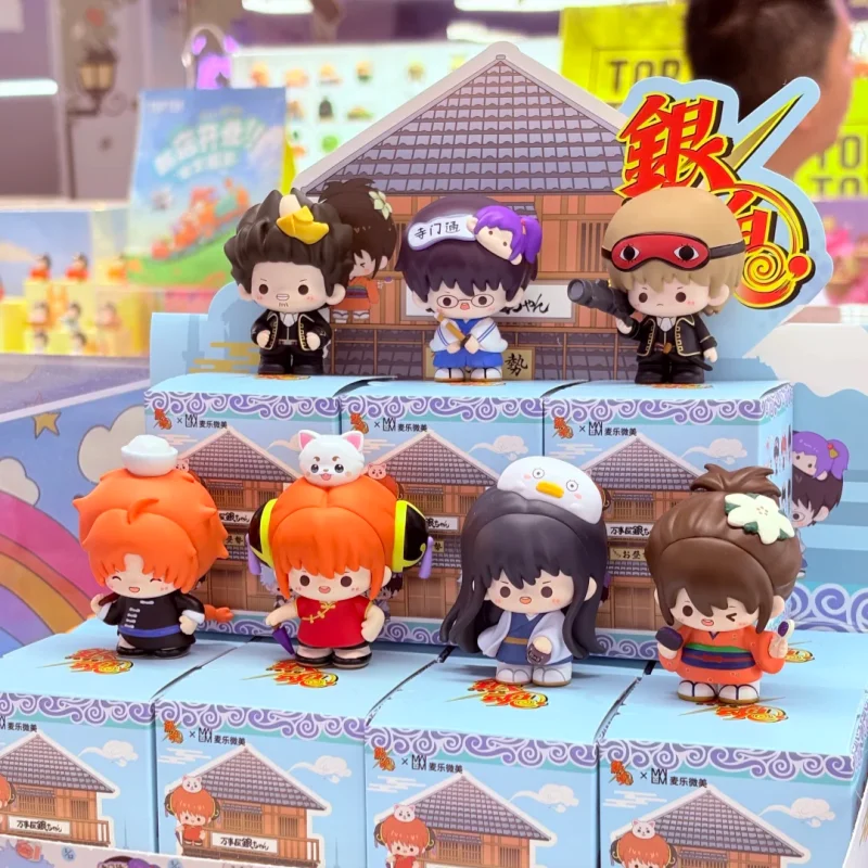 

Genuine Anime Gintama Blind Box Sakata Gintoki Katsura Kotarou Hijikata Toushirou Model Kawaii Desktop Ornament Mysterious Box