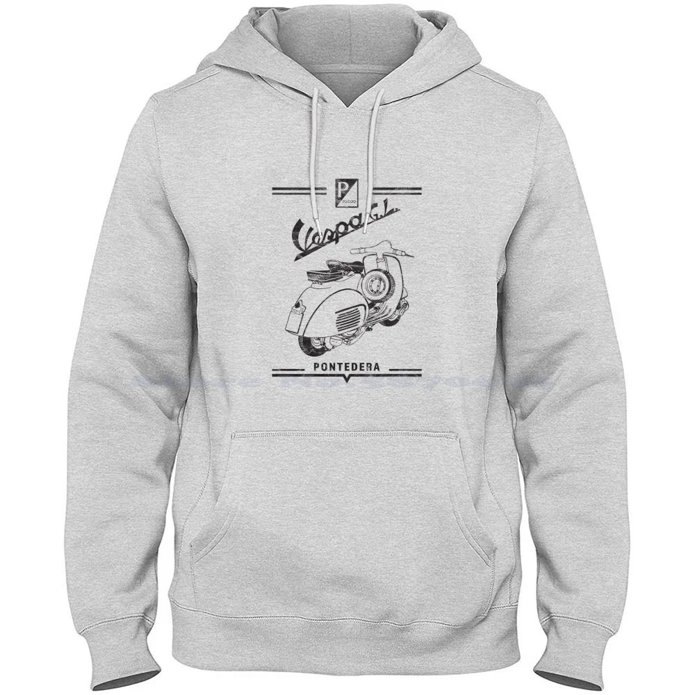 Gl Vintage Scooter-Gran Lusso 100% Cotton Hoodie Innocenti Lambretta Milano Pontedera Italian Design Italia Design