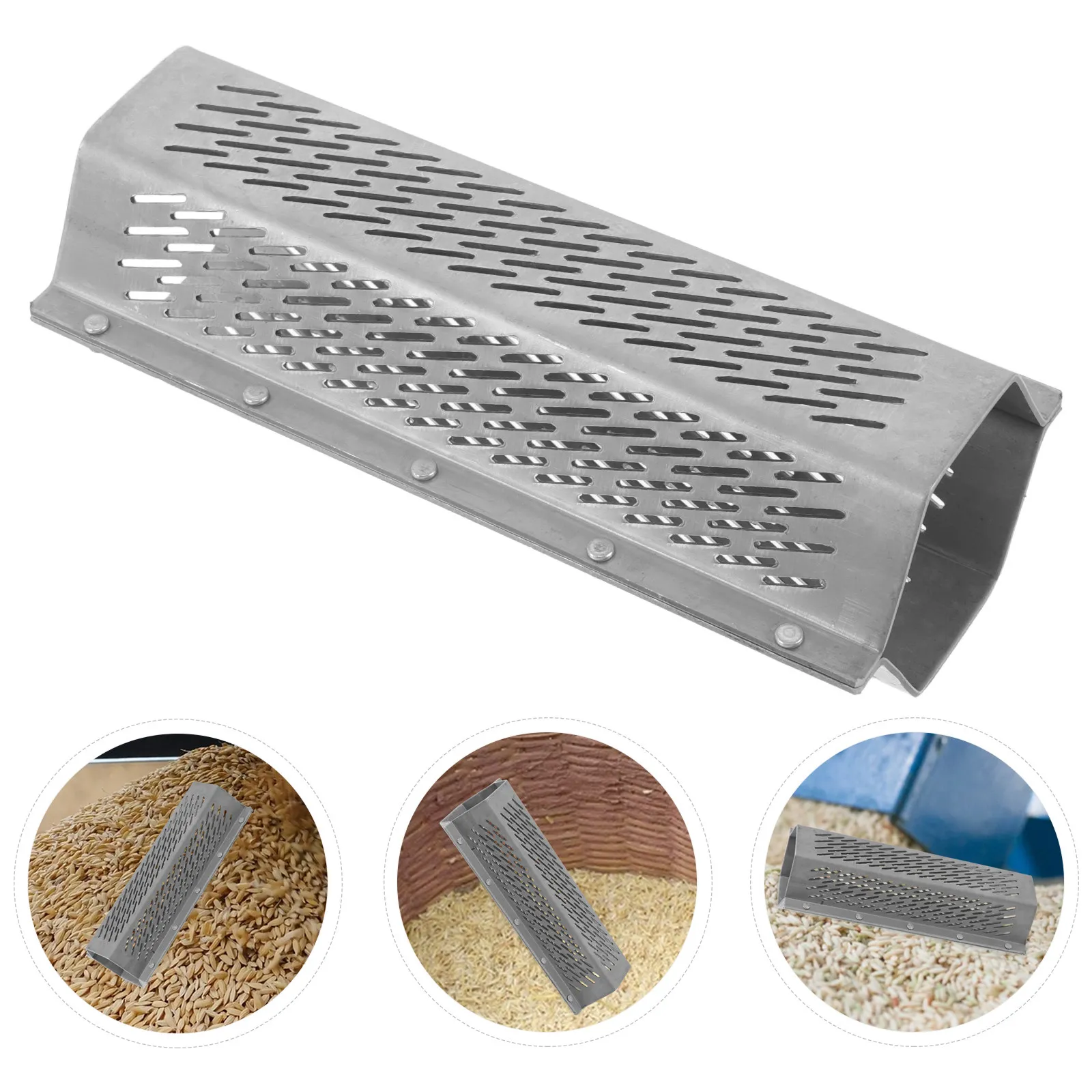 Stainless Steel Rice Peeling Sieve Durable Grain Dehusking Filter Rice Miller Strainer Commercial Use Hulling Equipment Sieve
