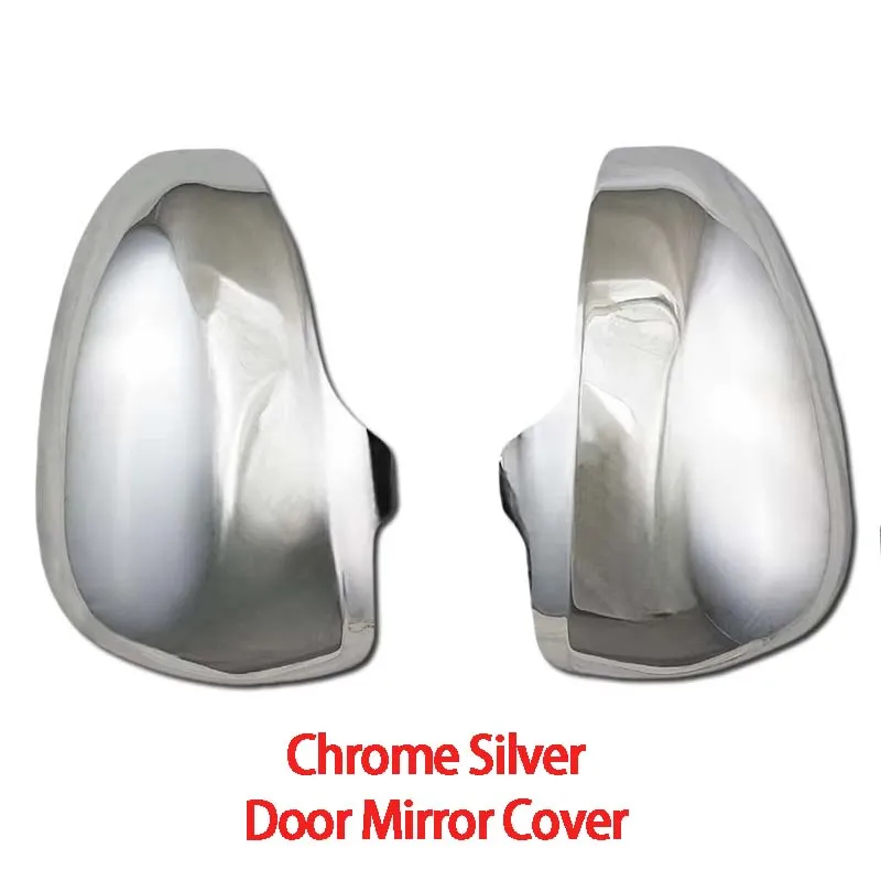 2Pcs ABS Silver and Carbon Fiber Door Mirror Cover For Toyota Prius 30 2010 - 2015 Car Accessories Exterior Components  Decorate