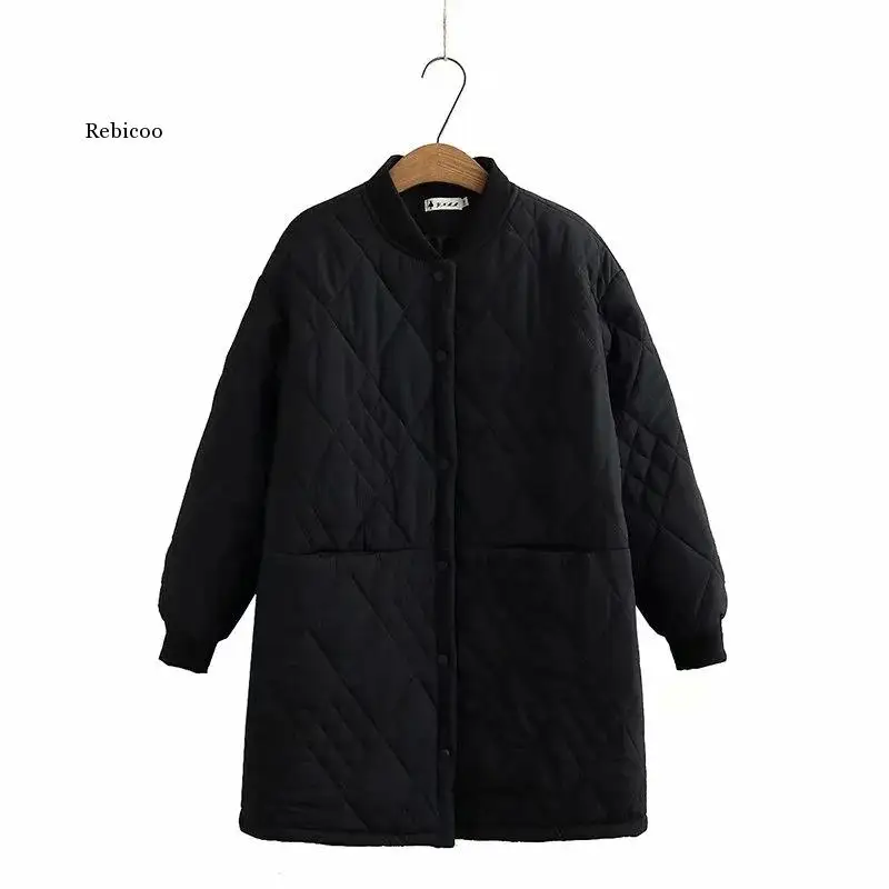 2022 Winter Fashion New Coats Demi-season Jacket for Women Yellow Jackets Loose Oversize Tops Padded Woman Clothes Quilted Coat