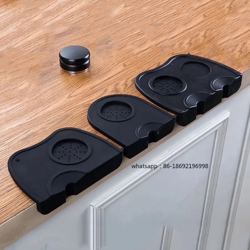 Espresso Coffee Tampers Mat Station Press Tampering Holder Corner Mat Pad Silicone Coffeeware WDT Tools Tamping Barista