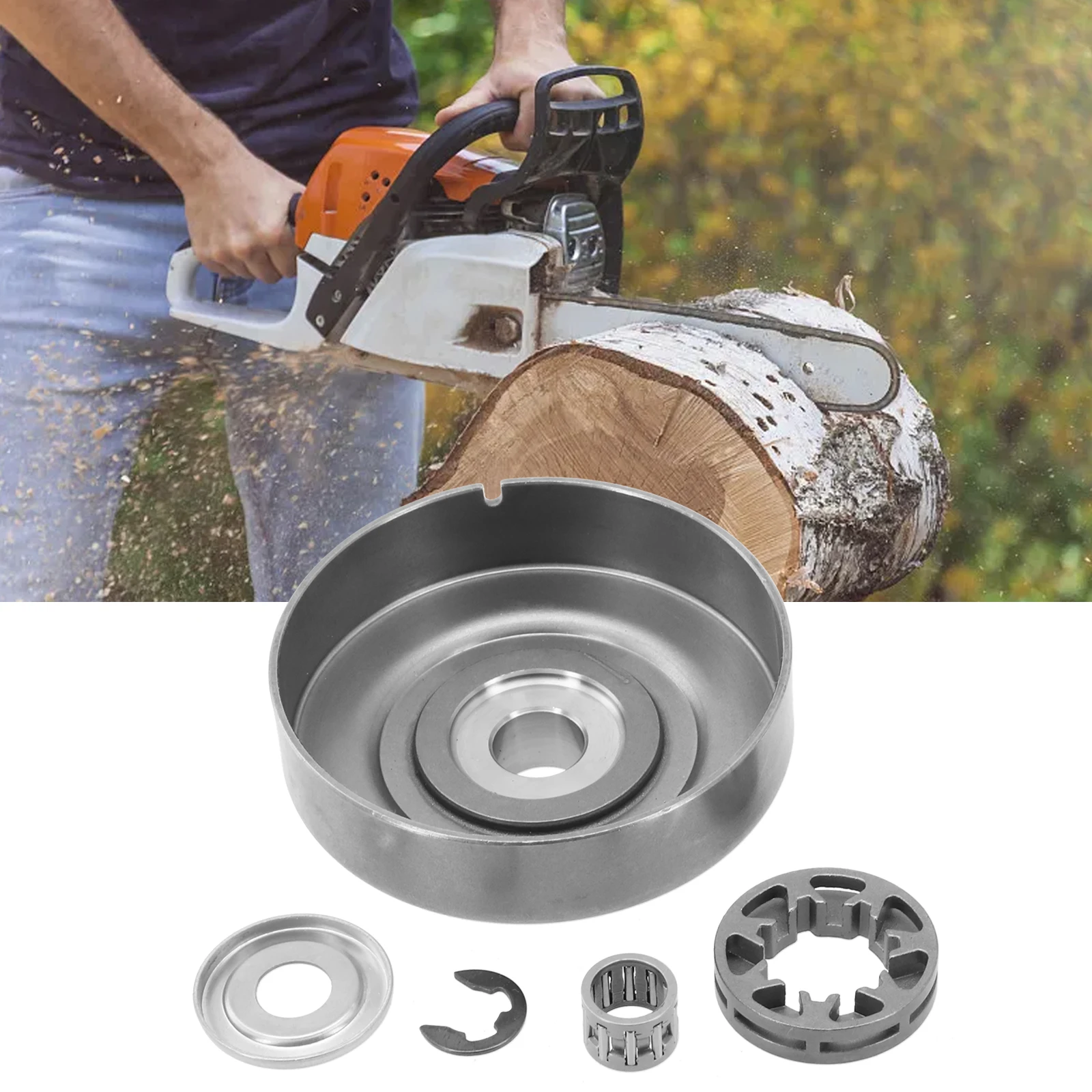 Sprocket Rim Clutch Drum 1121 160 2051 1121-160-2050 7 Tooth Accessories for Easy Installation Replacement Chain Saw