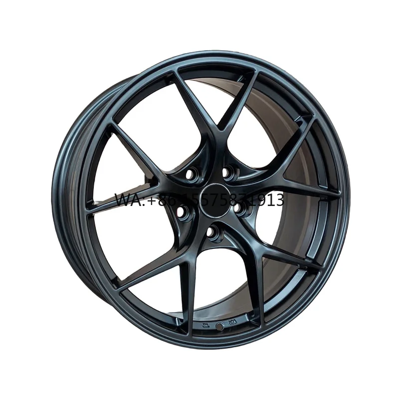 Llantas de 17, 18 y 19 Pulgadas con Tecnología Flow Forming, Color Negro Mate, PCD 5x108 5x112, para Autos de Pasajeros Audi y Mercedes, Precio al por Mayor