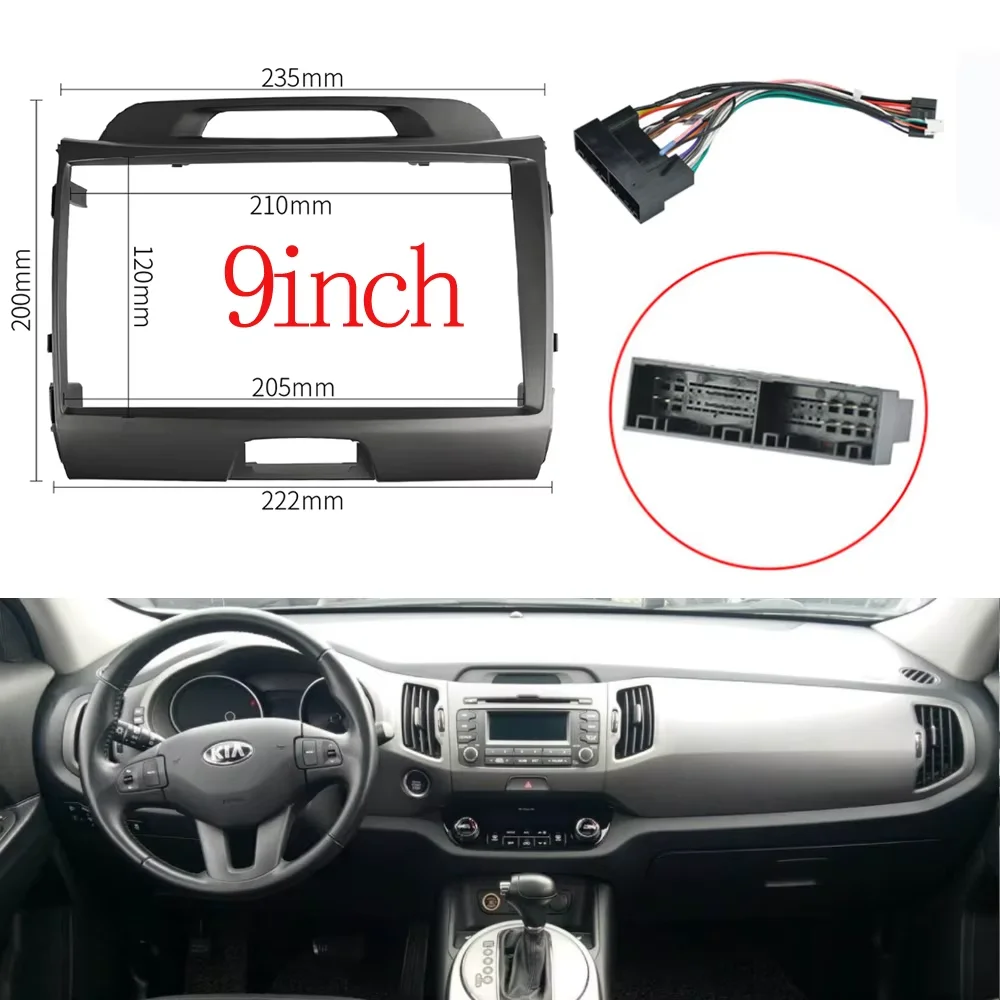 big style 1920*1080 CarPlay 13.3 inch 1080P 1080P Android 10.0 Car player autoradio Auto for KIA SPORTAGE 2010 2011-2015 360