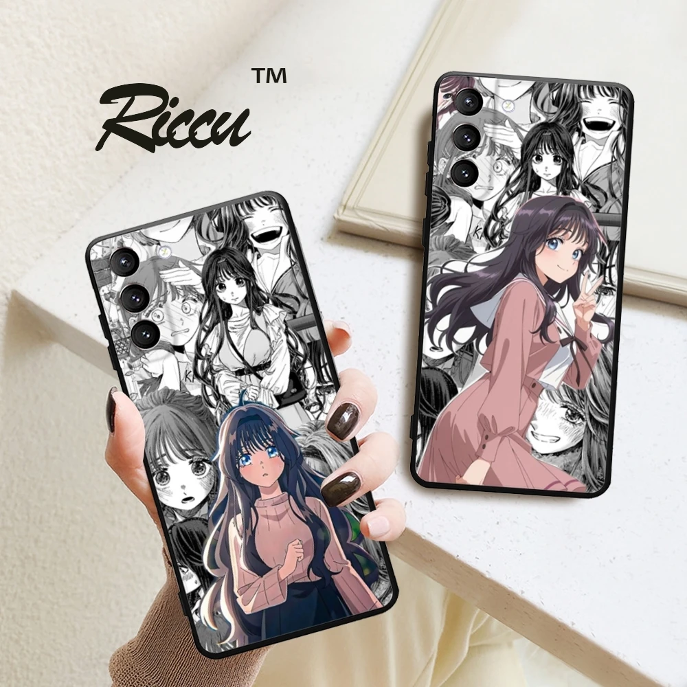 Kaouruko Waguri Anime Phone Case For Samsung Galaxy S26 Ultra S25 FE S24 S23 S22 Plus S25 Edge S21 Black TUP Phone Case