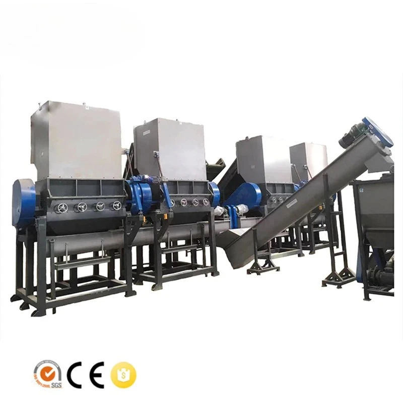 Plastic PET Water Bottle Recycling Crusher Machine