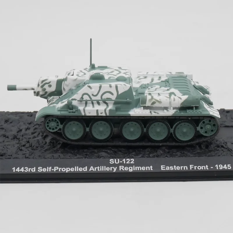 合金タンクモデルコレクション,ダイキャスト1:72スケール,Su-122, 1944,完成,装飾ギフト,おもちゃディスプレイ