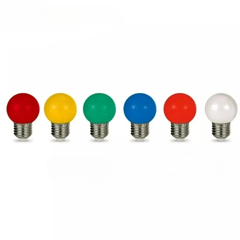 Imagem -03 - Lâmpada Led Rgb Colorida para Decoração de Casa E27 3w 220v Lâmpadas Natal Feriado Lâmpada 10 Pcs 20 Pcs 30 Pcs