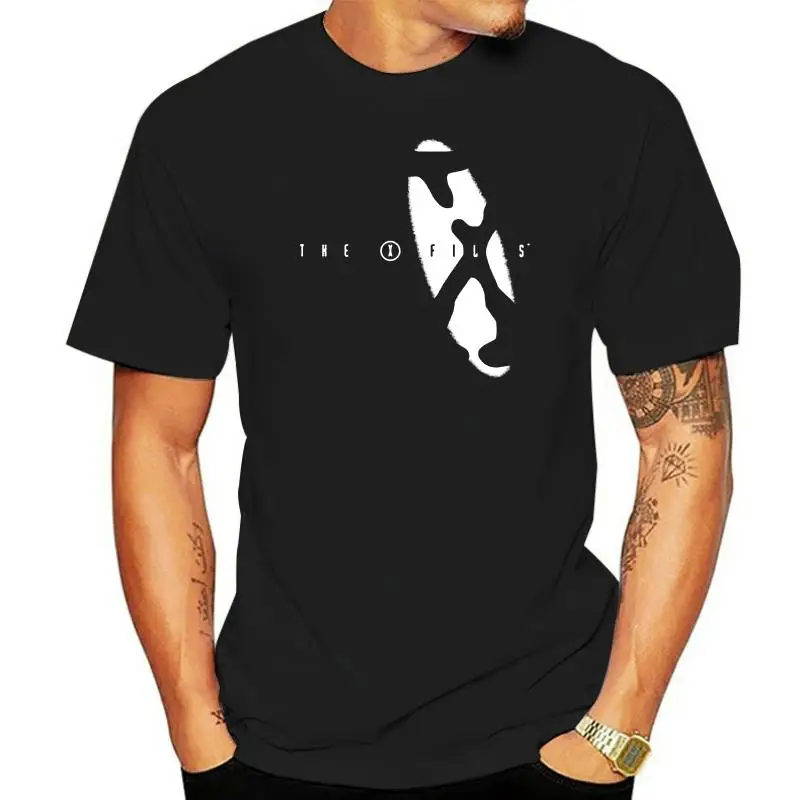 X Files Men's Spotlight Logo T-shirt X-Large Black RockabiliaCool Tops Men'S Short