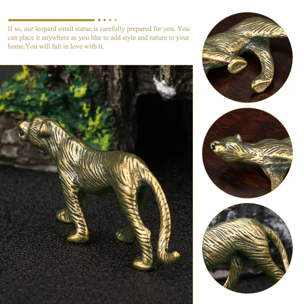 

Retro Decor Ornaments Brass Statue Desktop Craft Golden Small Metal