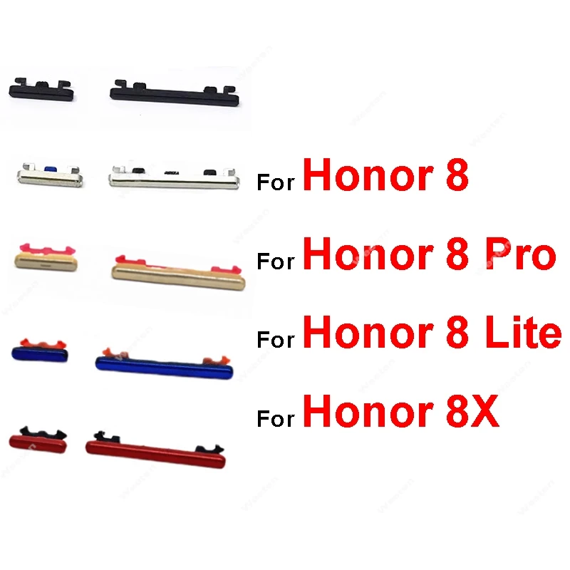 Power Volume Buttons Key For Huawei Honor 8 Pro 8 Lite For Honor 8X Up Down Audio Control Side Button Replacement Repair Parts