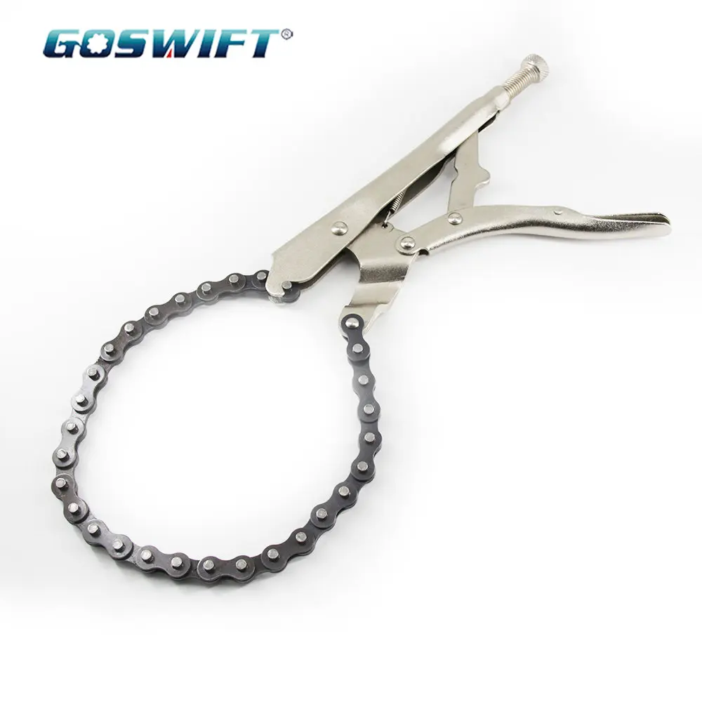 9 inch Chain Clamp Pliers Locking Grip Wrench Pipe Cutter Compound Leverage Function of Side Cutter Pliers