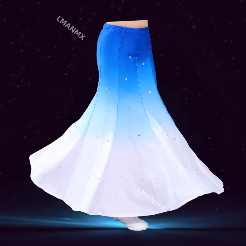 Jupe ethnique Dai pour enfants, spectacle de danse, pratique des jupes, examen d'arts martiaux, jupe de danse