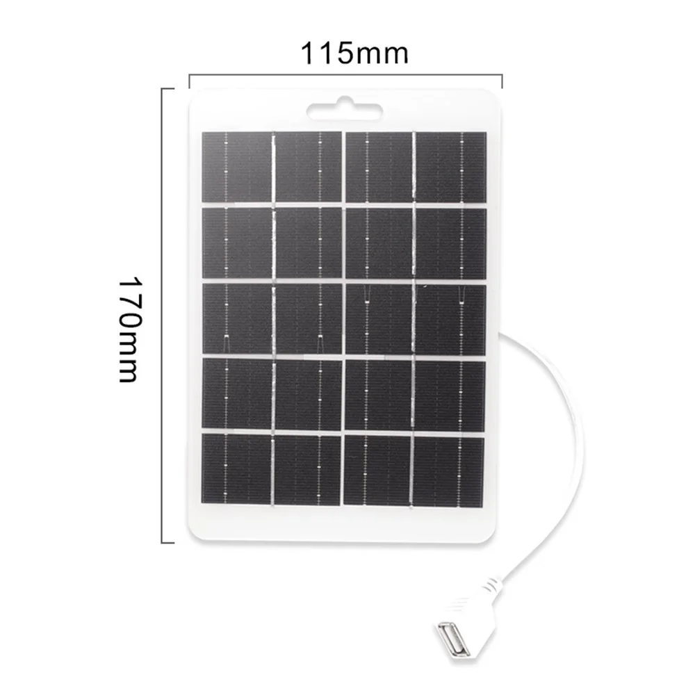 5V 3W Wholesale Solar Panel USB Waterproof Outdoor Hike Camping Portable  Battery Mobile Phone Charging Bank Charging Panel