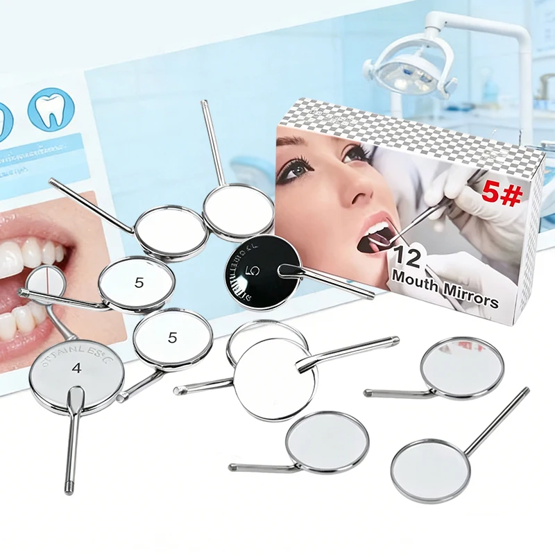 Dental Instrument Kit Stainless Steel Mouth Mirror Dental Mirror Dentistry Mirrors Dental Hygiene Equipment Professional