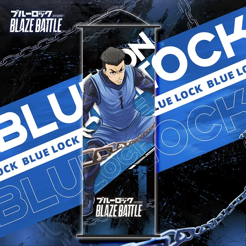 BLUE LOCK Wandrolle Lange Rolle Tapete Cartoon Bachira Meguru Poster Anime-Merchandise Urlaubsgeschenk Trendiges Sammlerstück