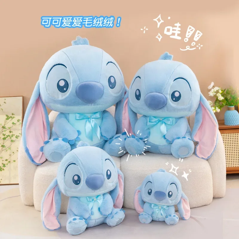 30/90cm Disney Lilo and Stitch Plush Toys Cute Anime Cartoon Stich Doll Stuffed Plushie Soft Children's Birthday Gift