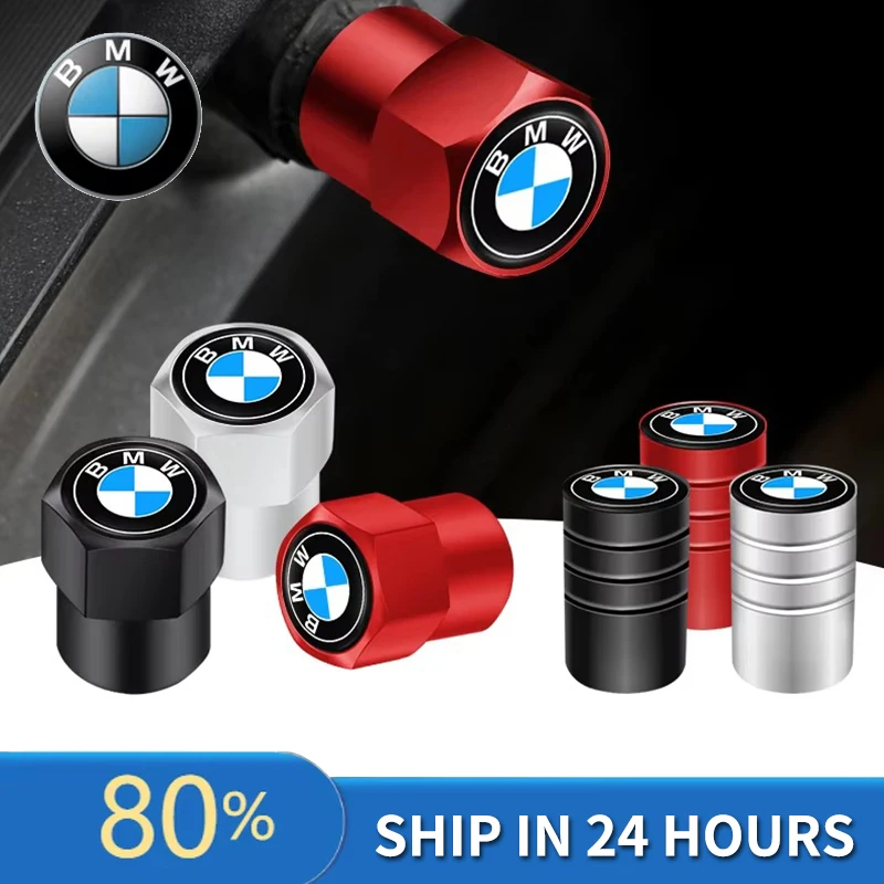 Conjunto de 4 Peças: Tampas de Válvula de Pneu de Metal para Carro, Acessórios Antipoeira para BMW Performance E34 G20 X3 X5 X1 X2 X4 X6 X7 E28 E30 E53 E61