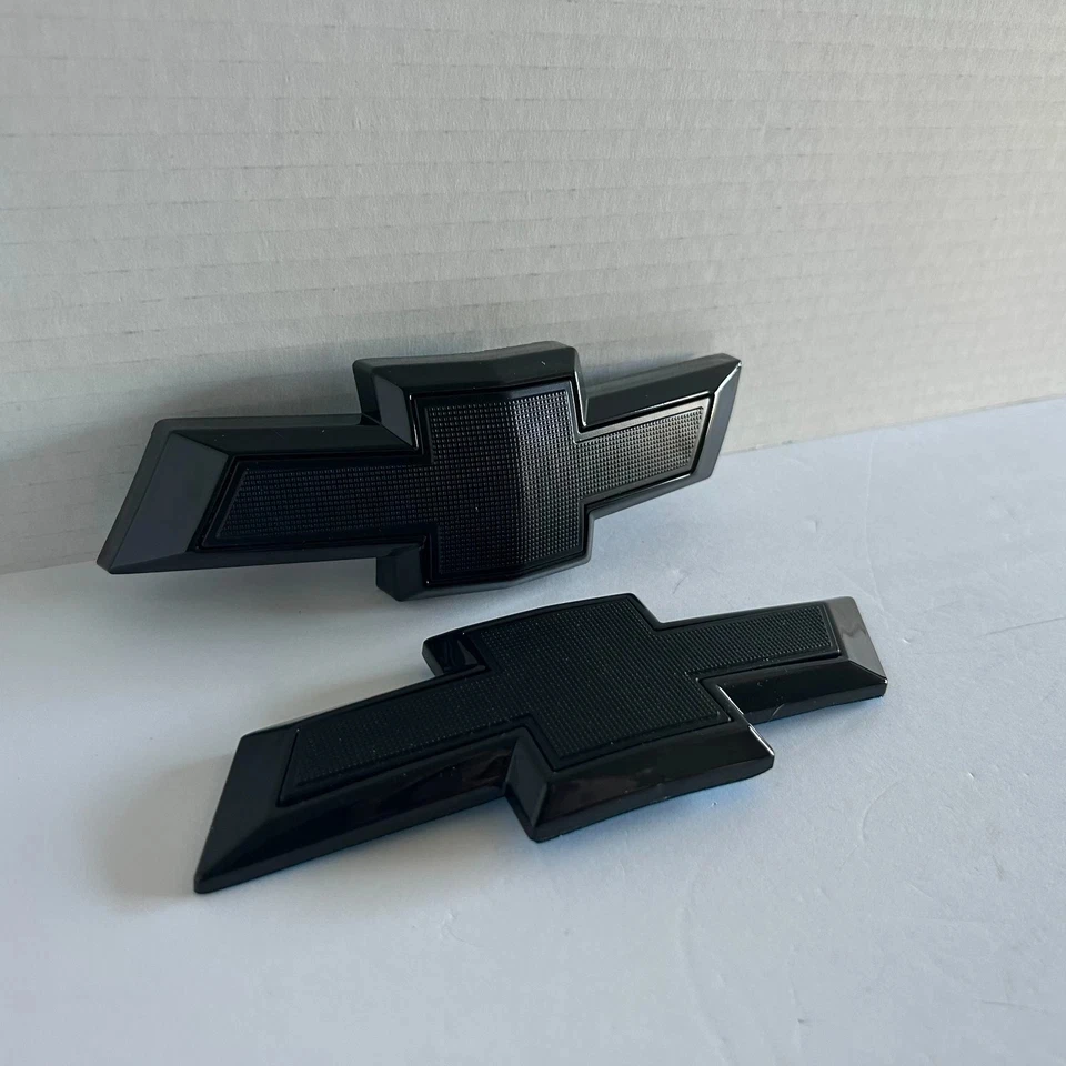 Emblema de la marca Chevrolet con lazo negro y logotipo Chevy para Chevrolet Camaro 2014-2024, emblema para la parrilla delantera y emblema para la tapa del maletero trasera