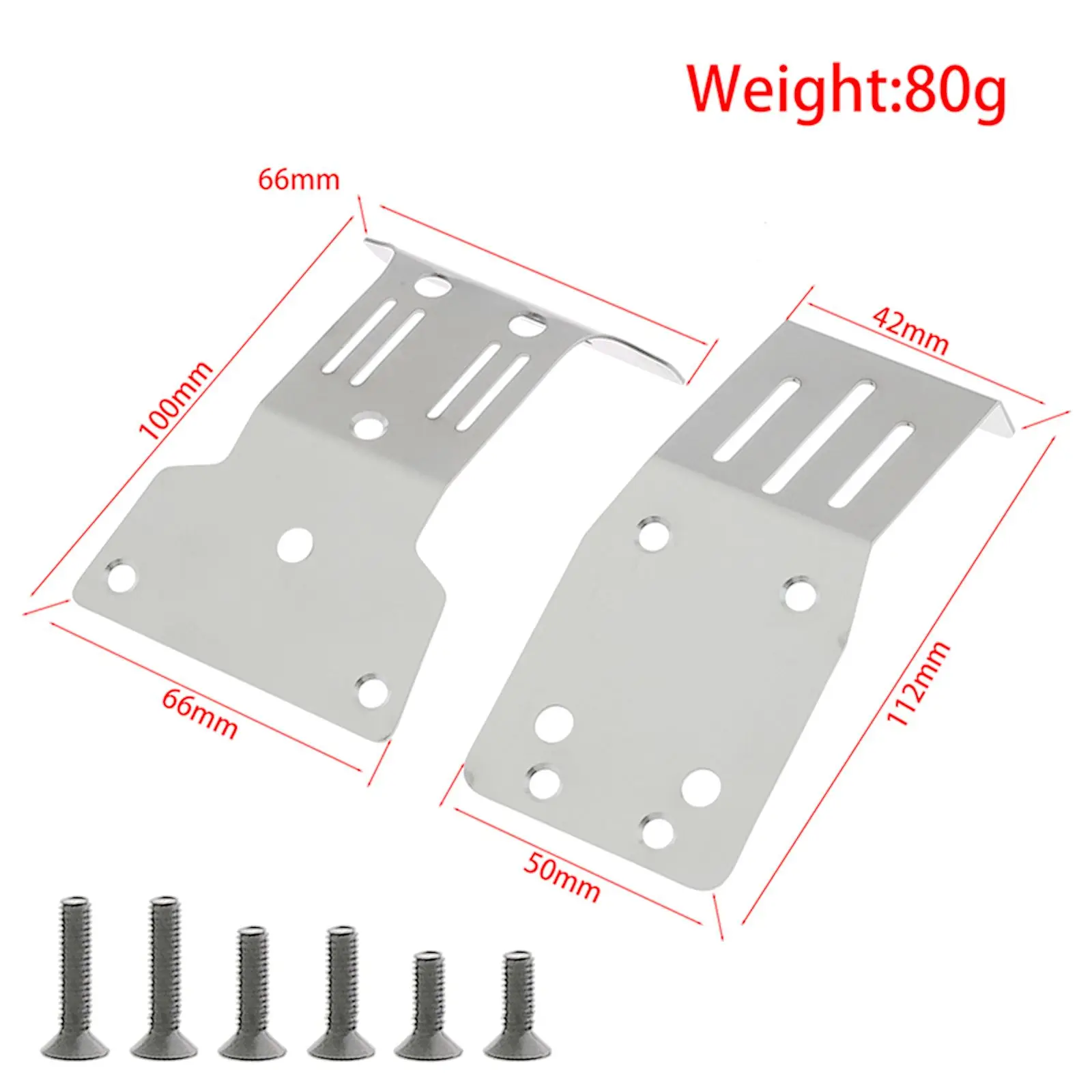 Precision-Cut Stainless Steel Guard - Underbody Armor for Tamiya DT04 (58741) RC"