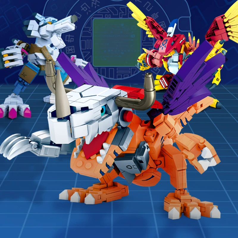 

Новые оригинальные Приключения Digimon, анимационная игра, металлическая серая Сборная модель блока, игрушки, детские хобби, подарок на день рождения, игрушки